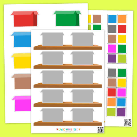 Игра на сортировку «Цветные коробки» - Изображение 2