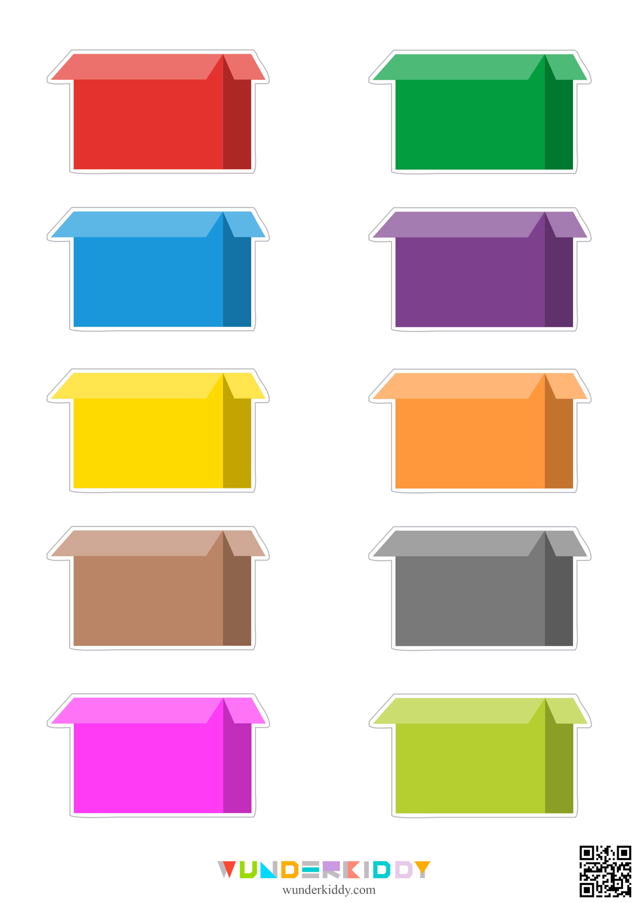 Гра на сортування «Кольорові ящики» - Зображення 3