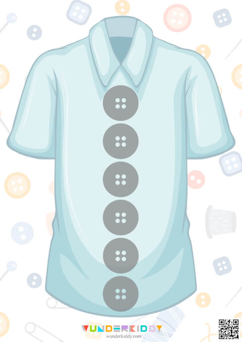 Розвиваюча гра з шаблонами кольорових ґудзиків - Зображення 2