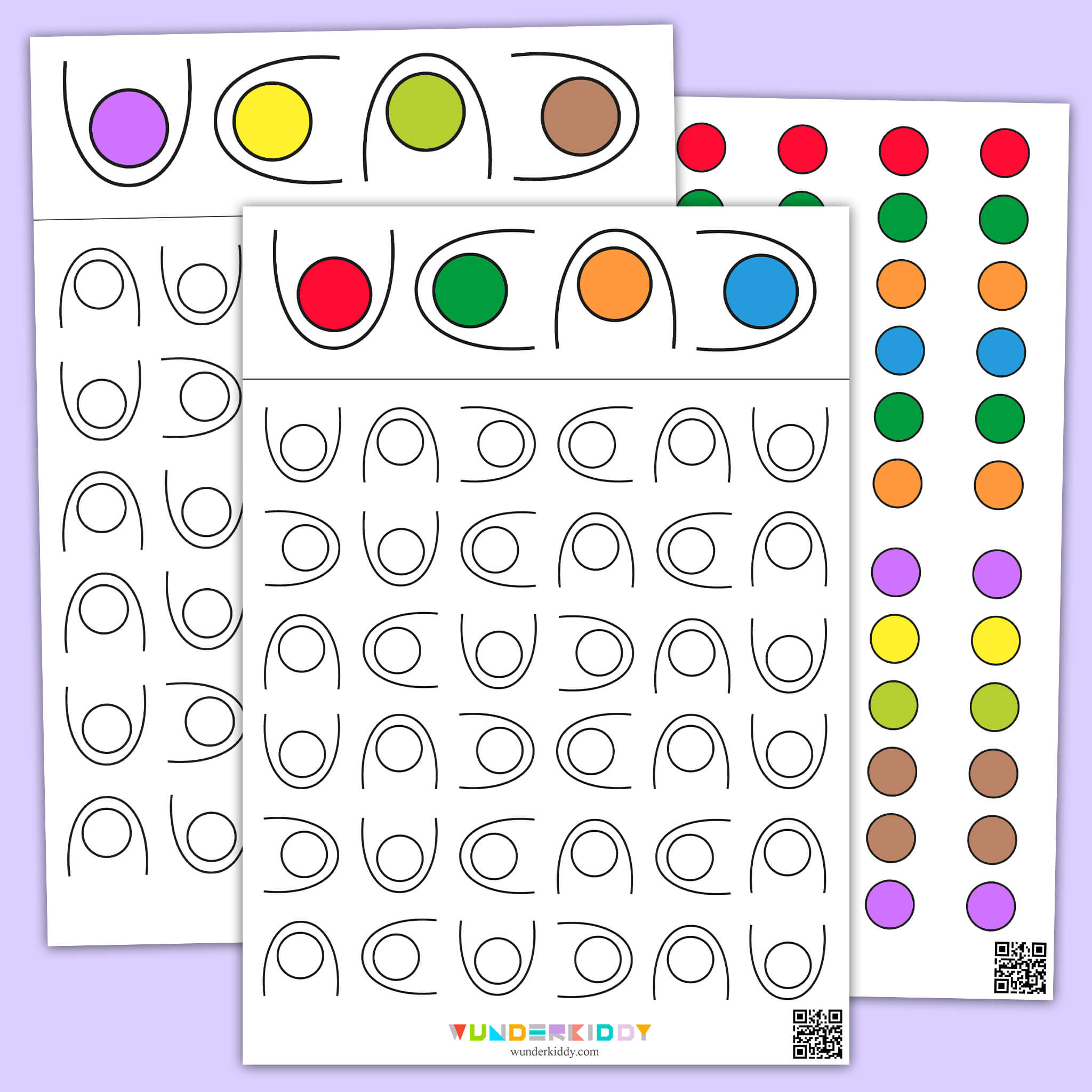 Color Circle Pattern Worksheet