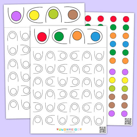 Color Circle Pattern Worksheet - Image 2
