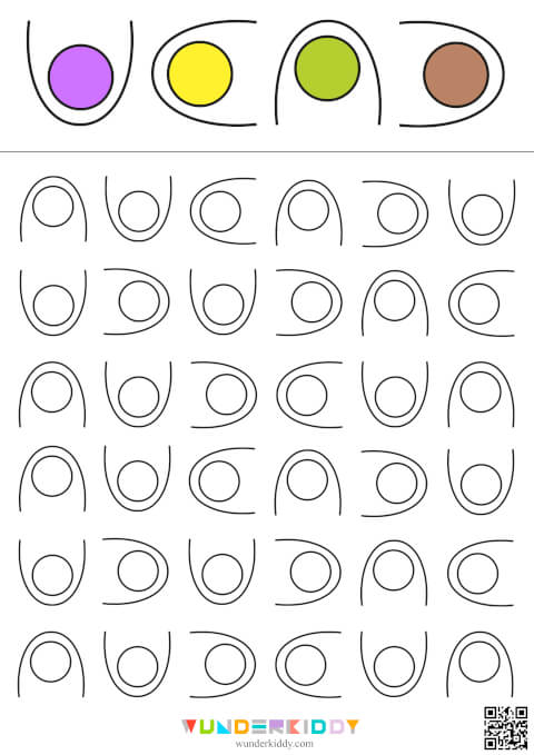 Color Circle Pattern Worksheet - Image 4