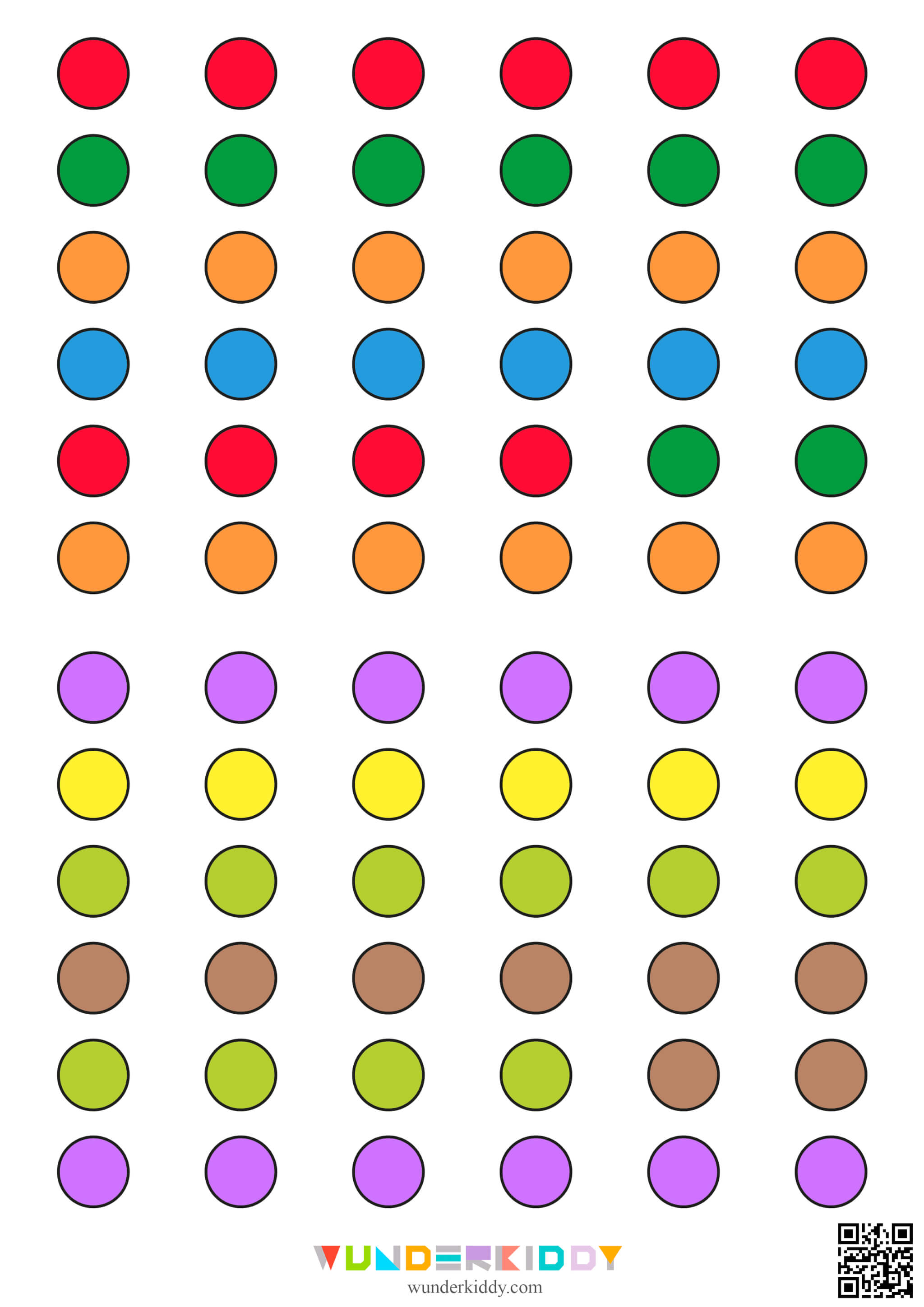 Color Circle Pattern Worksheet - Image 4