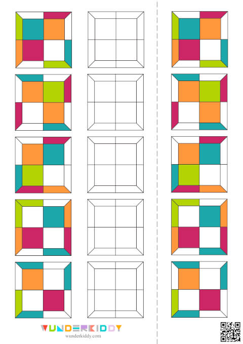 Preschool Color Pattern Worksheets - Image 5