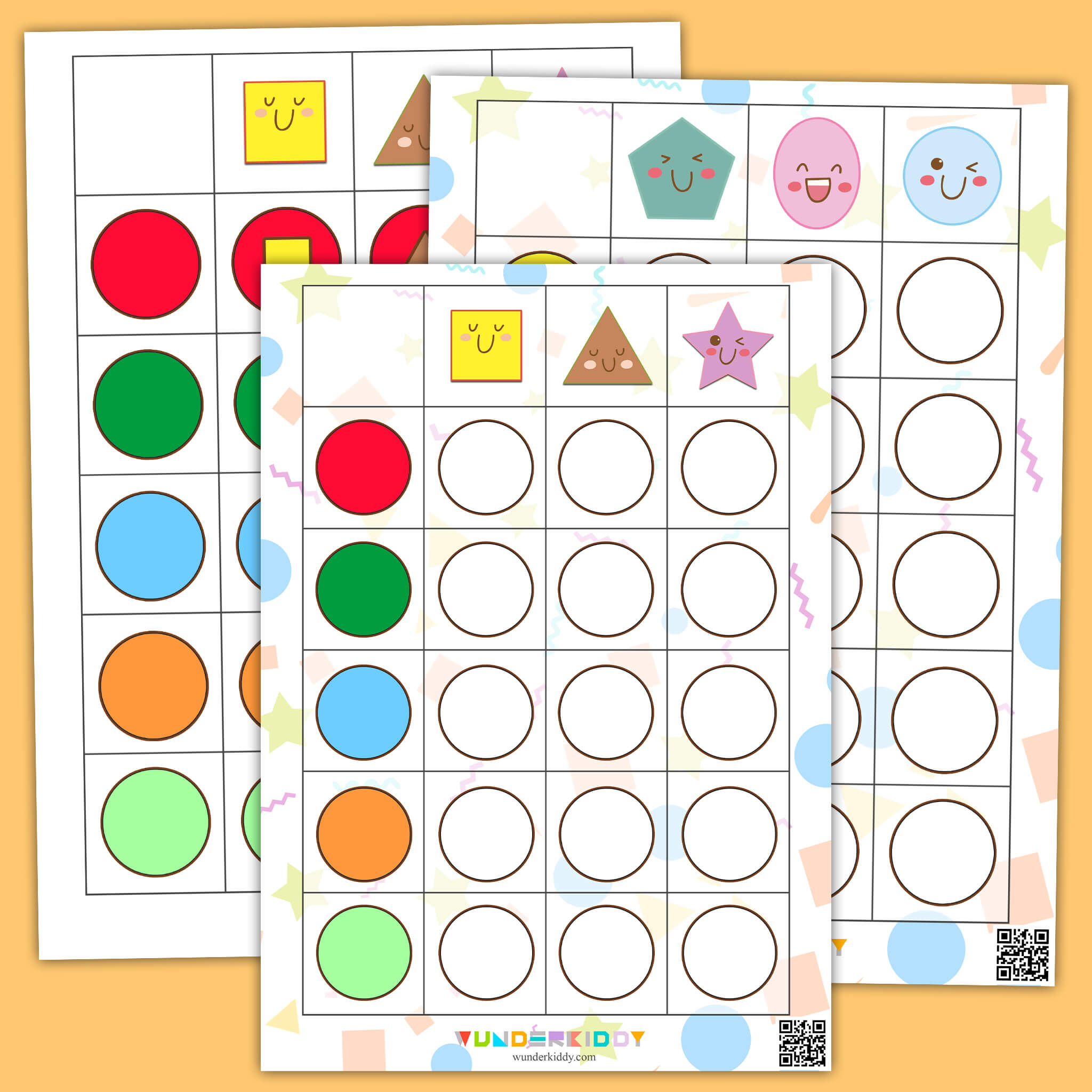 Color Shapes Logical Worksheet