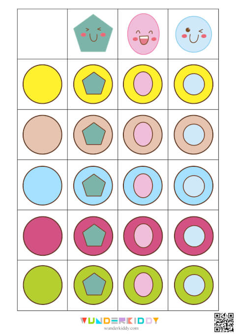 Color Shapes Logical Worksheet - Image 5