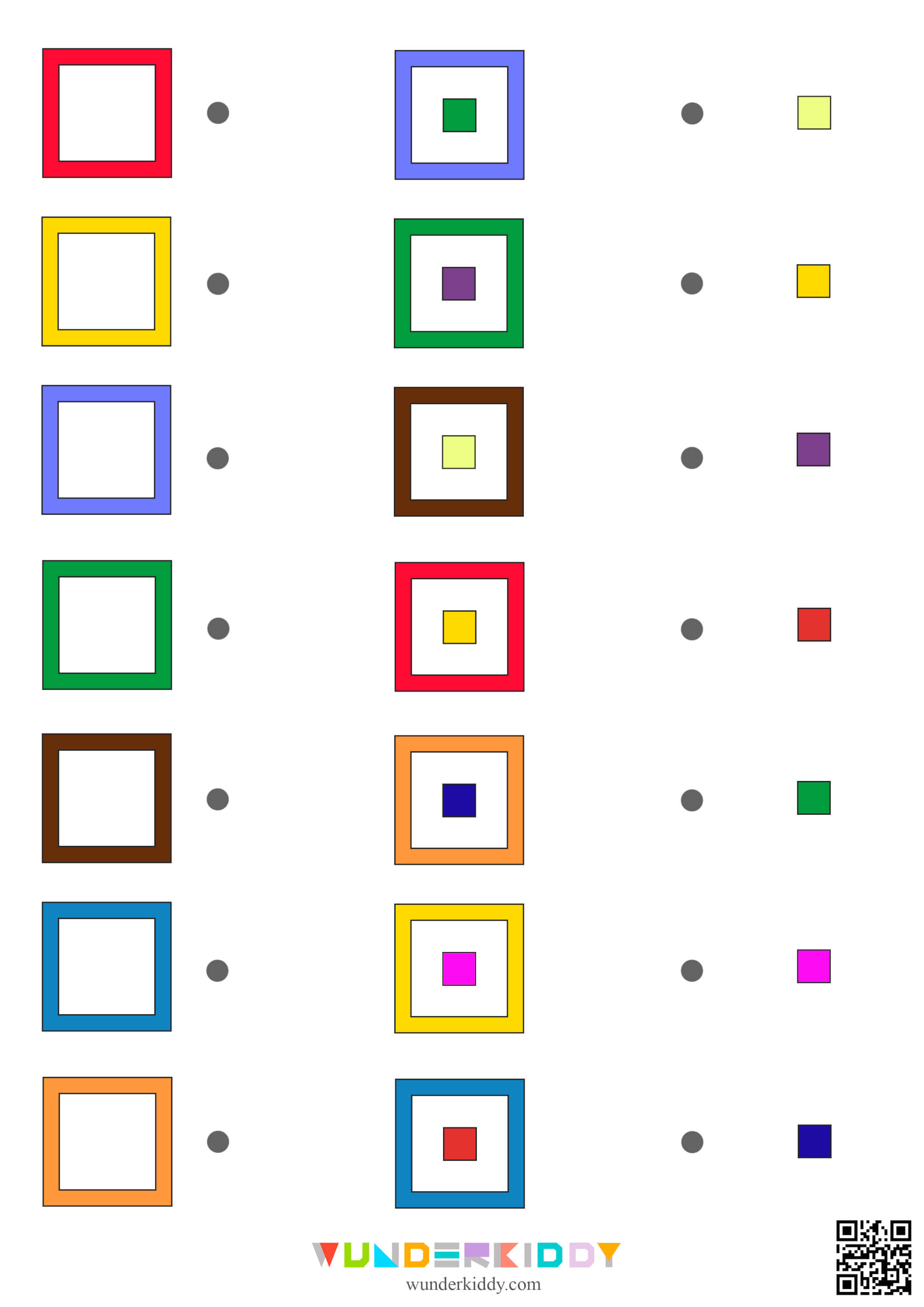 Color Squares Worksheet - Image 2