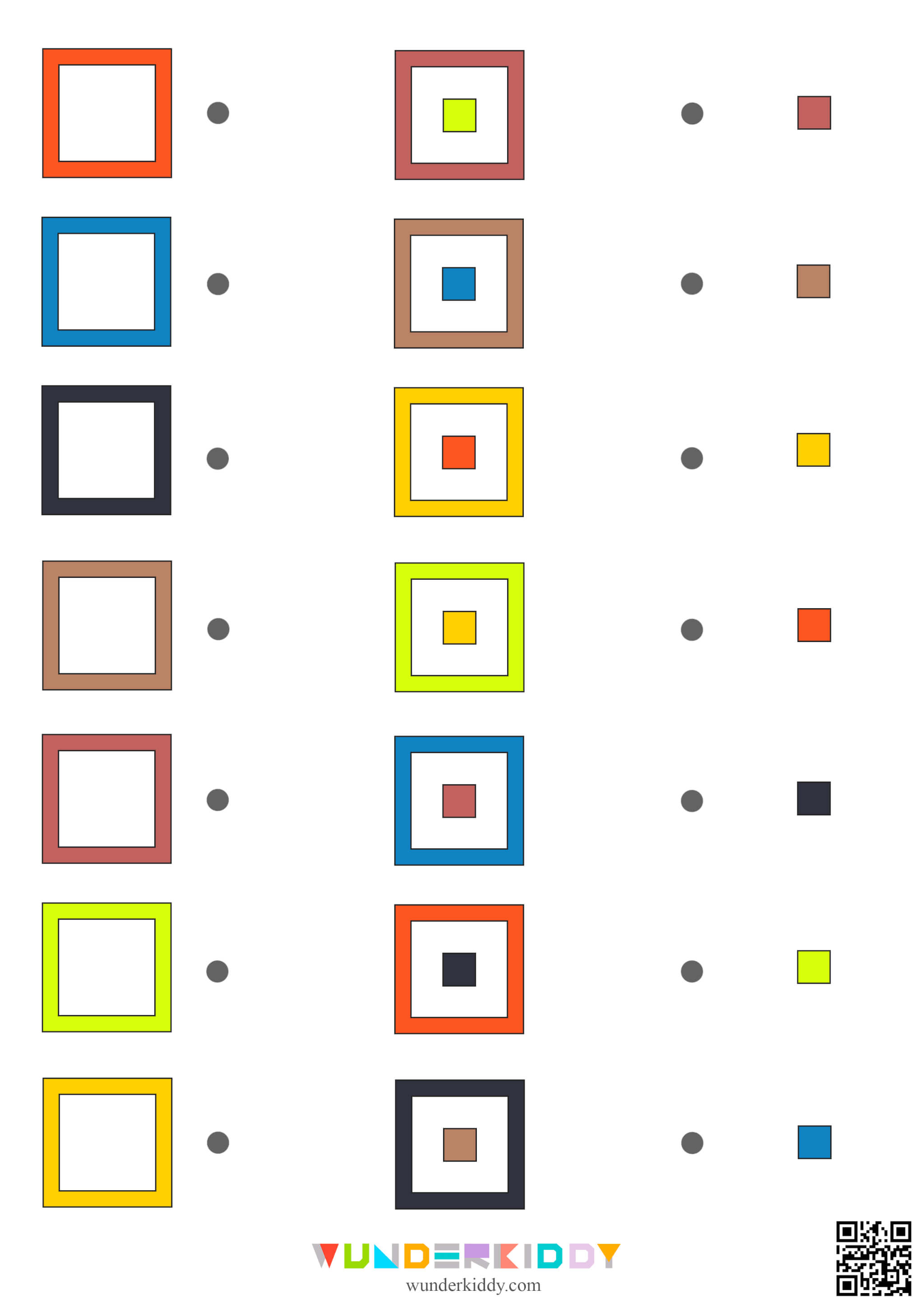 Color Squares Worksheet - Image 3
