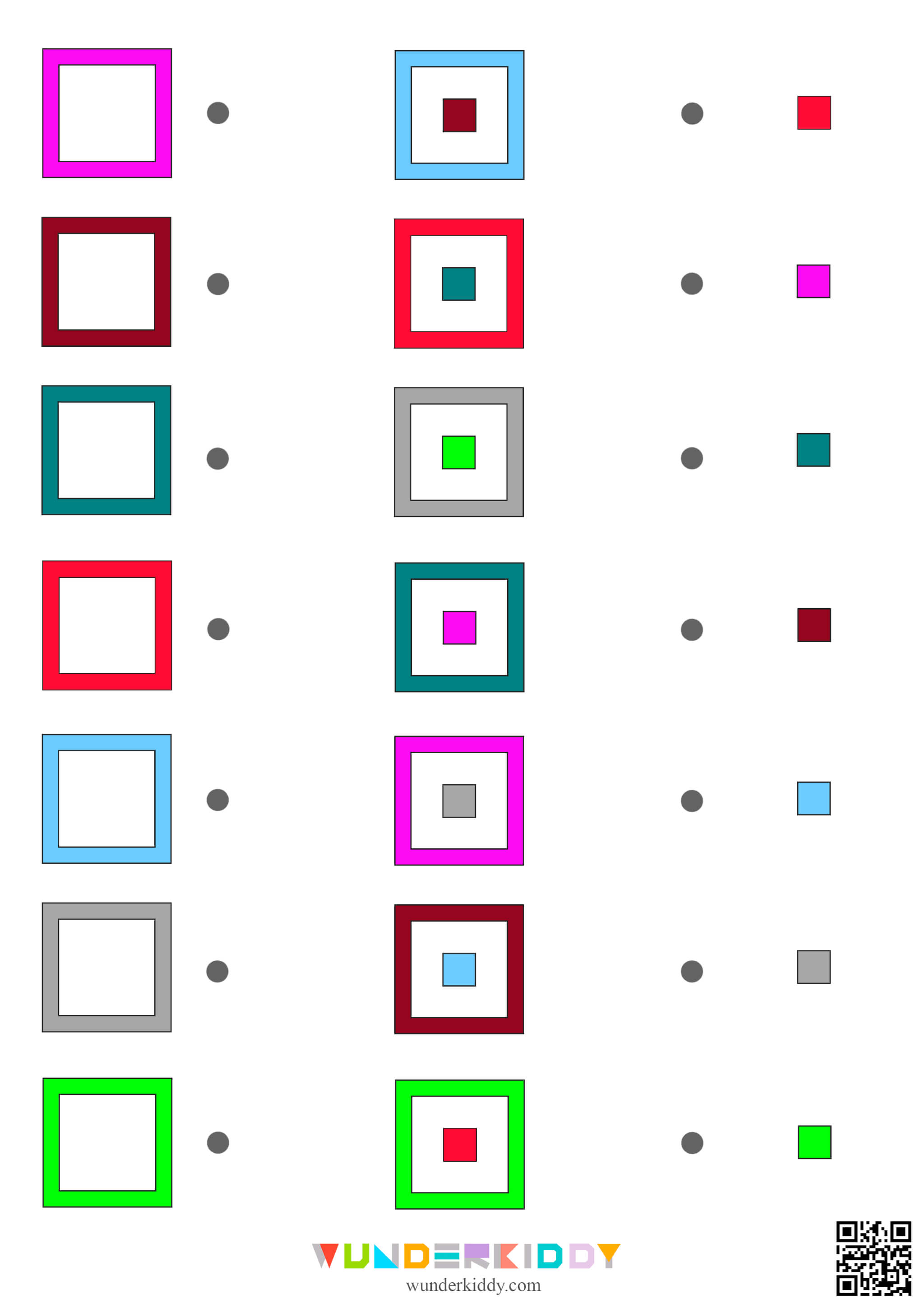 Color Squares Worksheet - Image 4