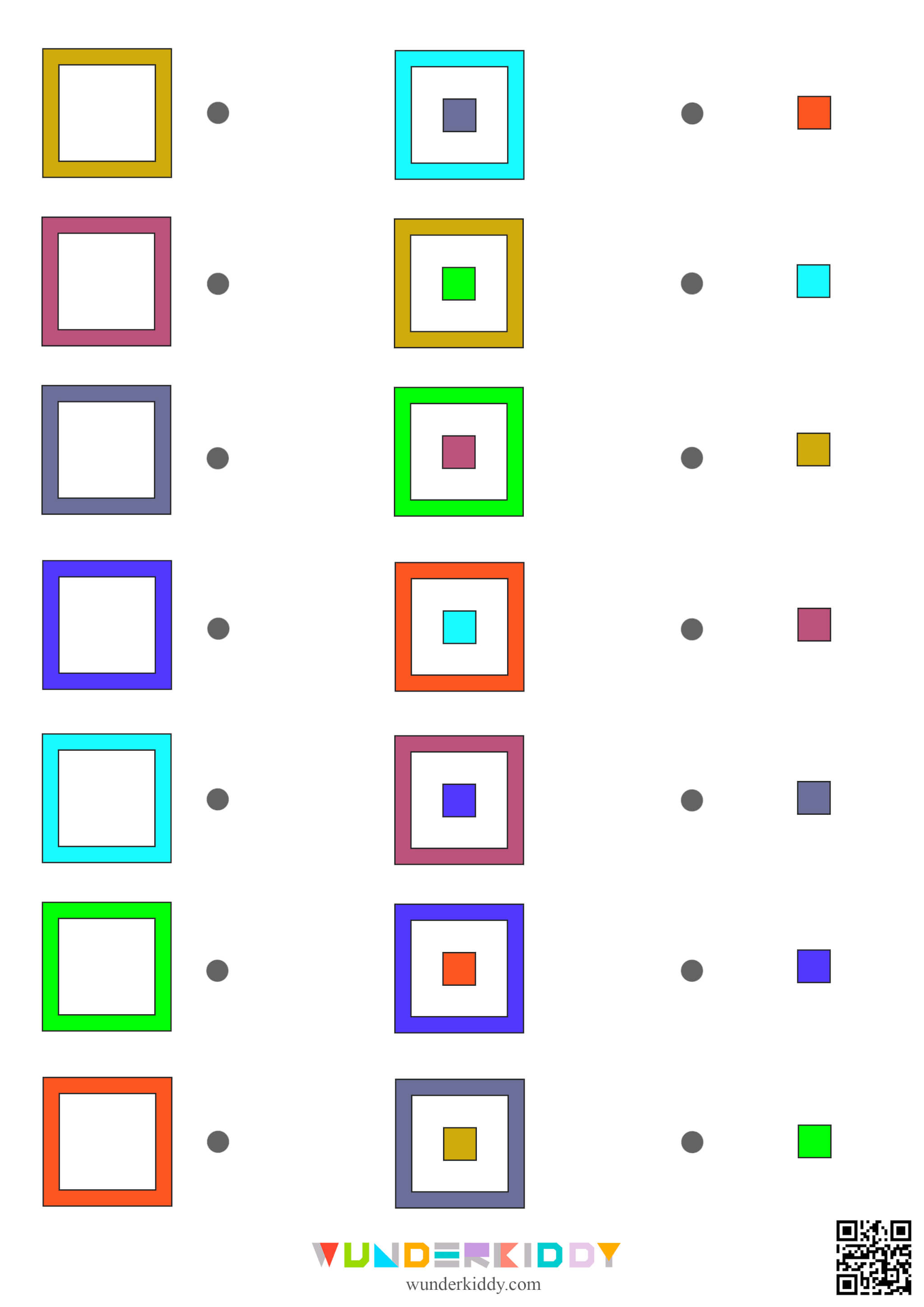 Color Squares Worksheet - Image 5
