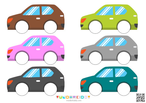 Сортировка по цвету «Подбери колеса» - Изображение 3