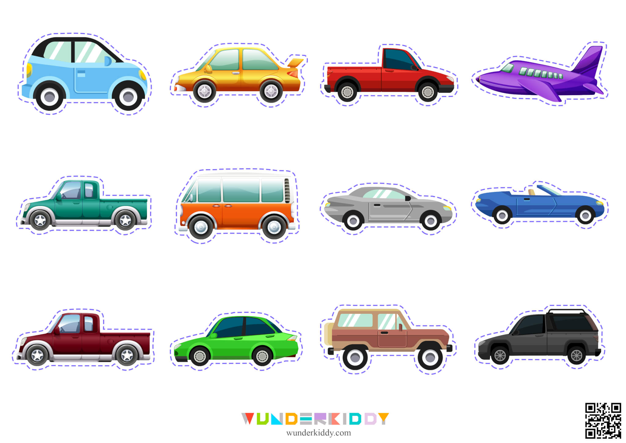 Activity sheet «Colored cars» - Image 4