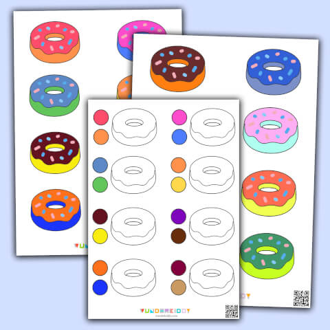 Donuts Color Matching Activities for Toddlers - Image 2