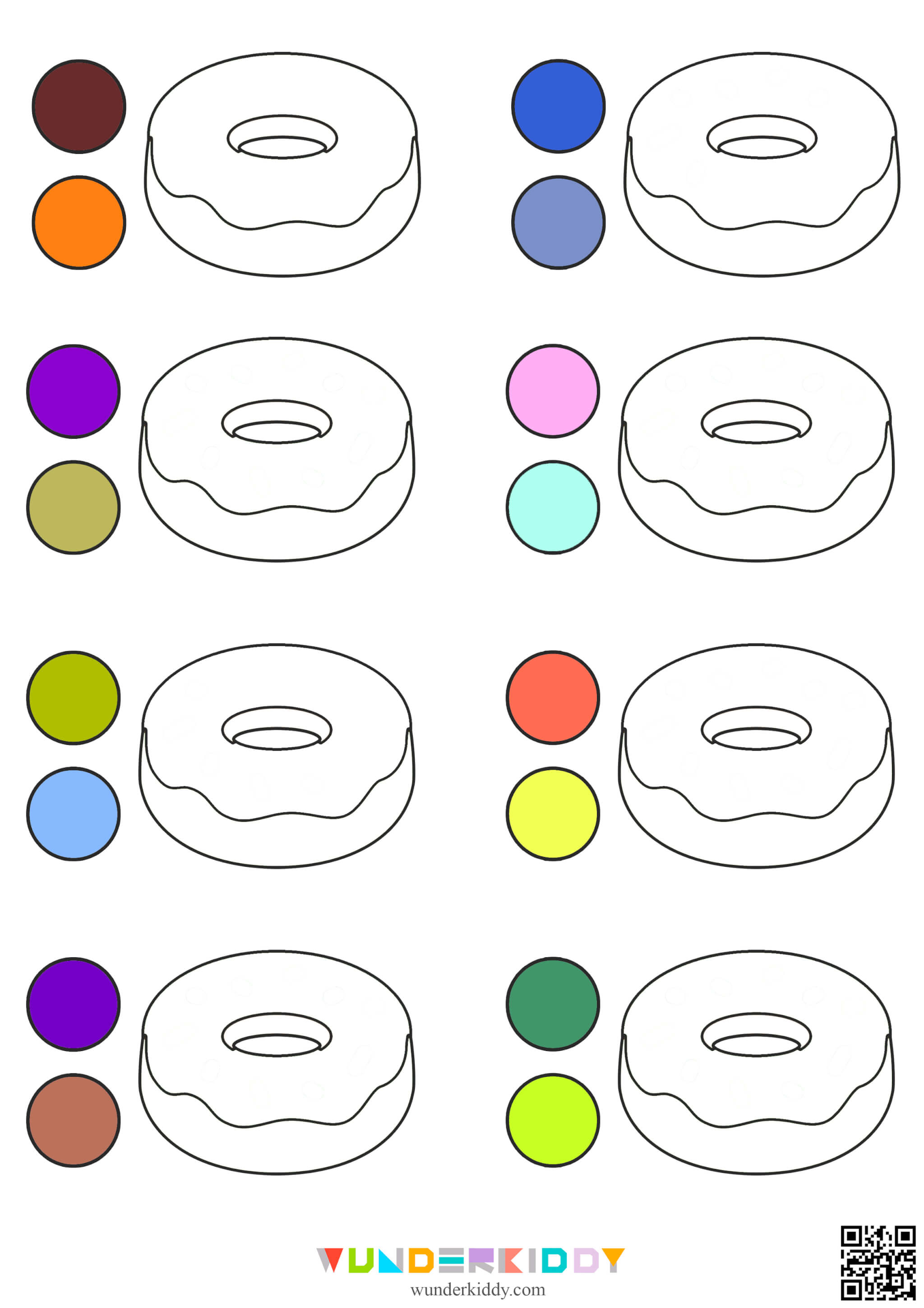 Donuts Color Matching Activities for Toddlers - Image 3
