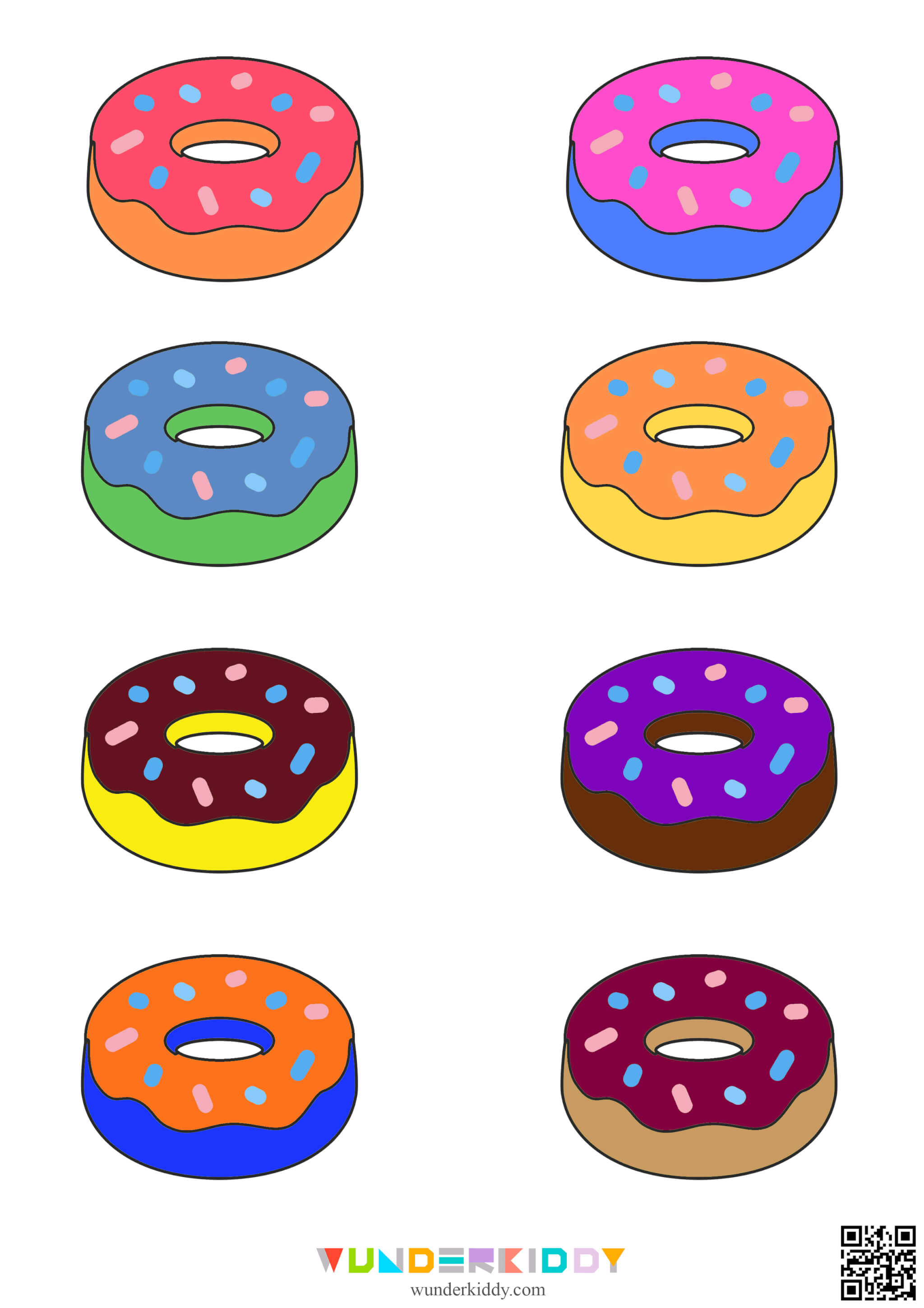 Donuts Color Matching Activities for Toddlers - Image 4