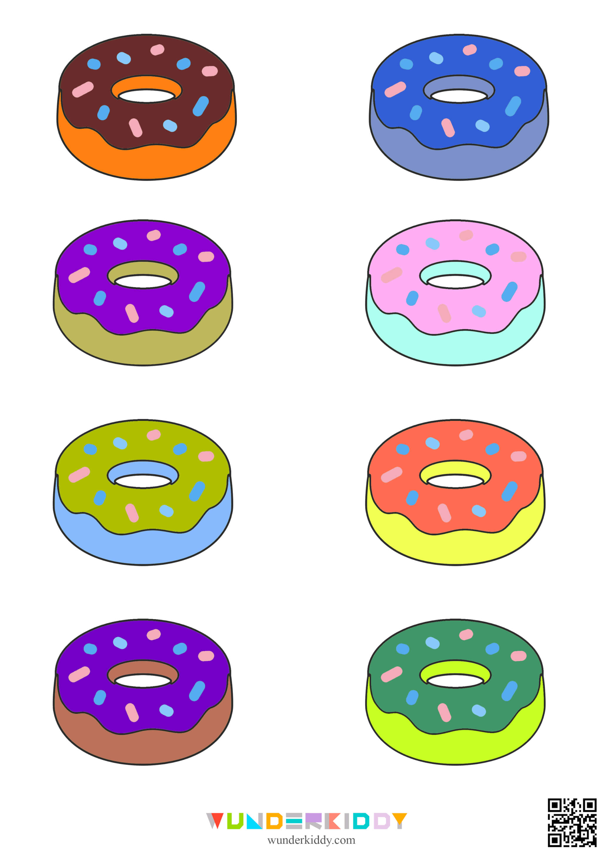 Donuts Color Matching Activities for Toddlers - Image 5