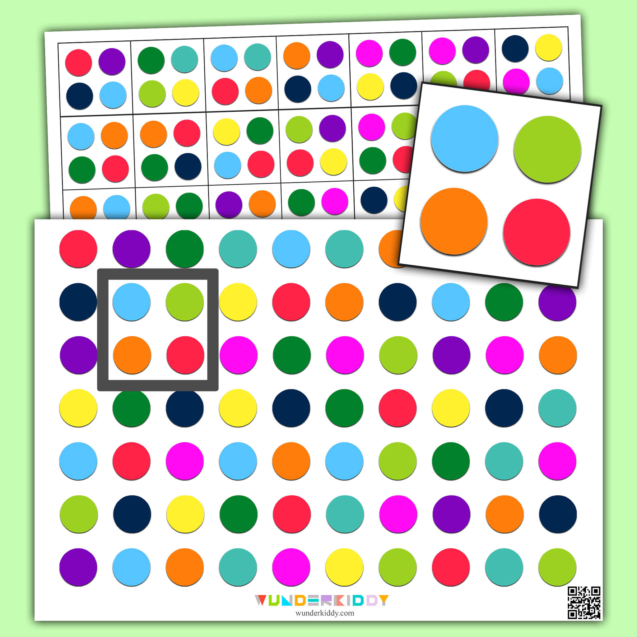 Дидактическая игра «Цветные точки»