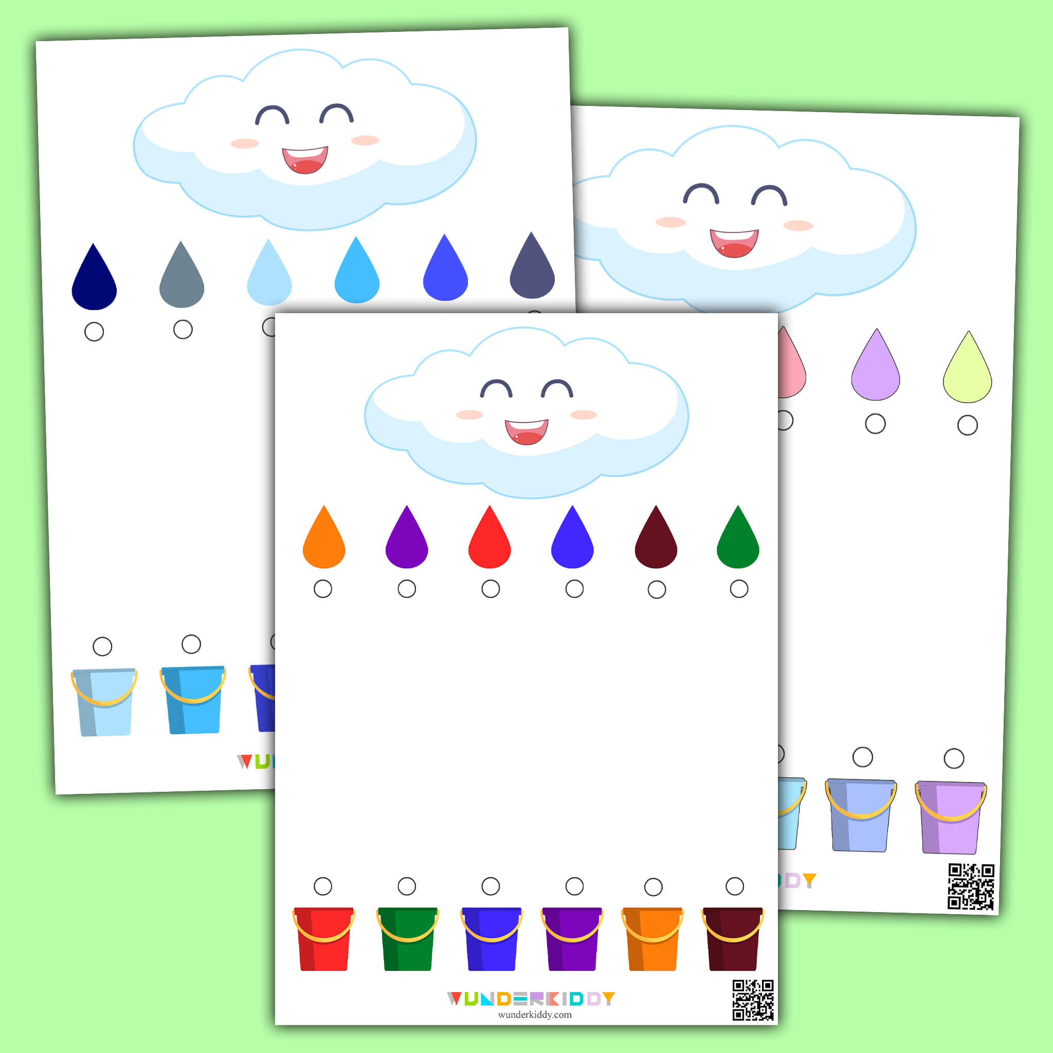 Colored Drops Worksheet