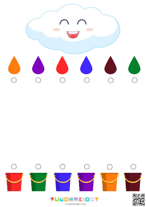 Colored Drops Worksheet - Image 2