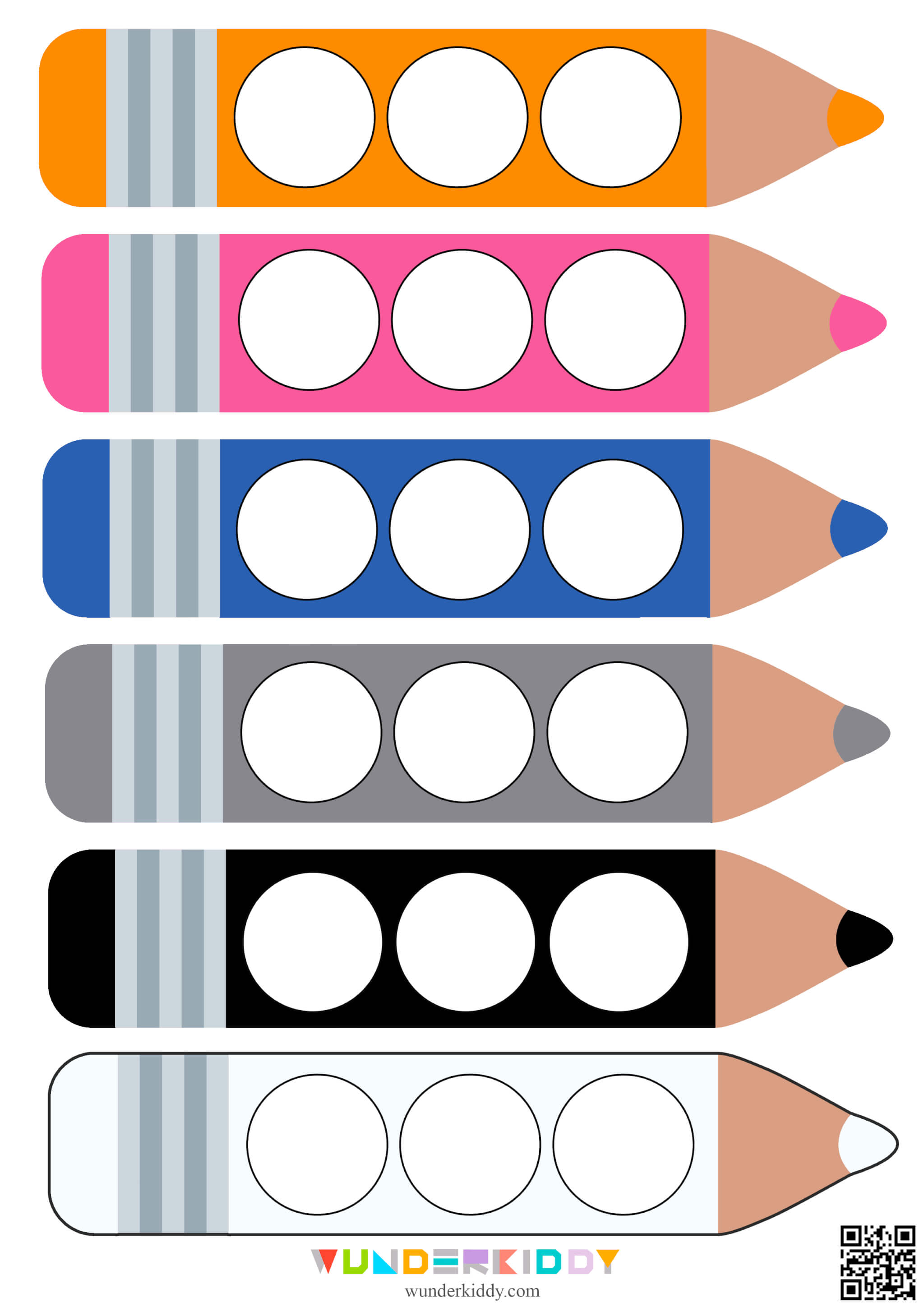 Pencil Color Sorting Worksheet - Image 3