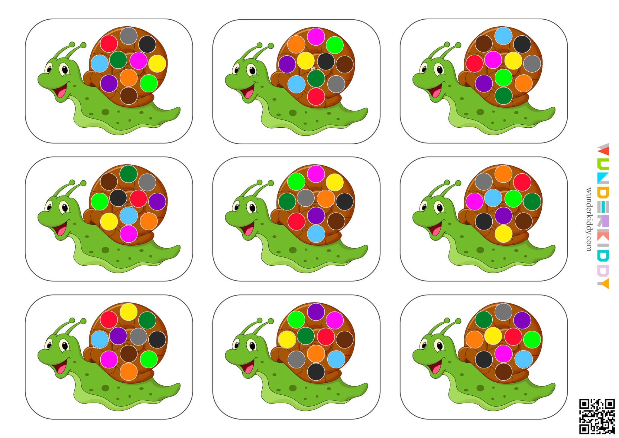 Snail Pattern Activity for Kids - Image 4