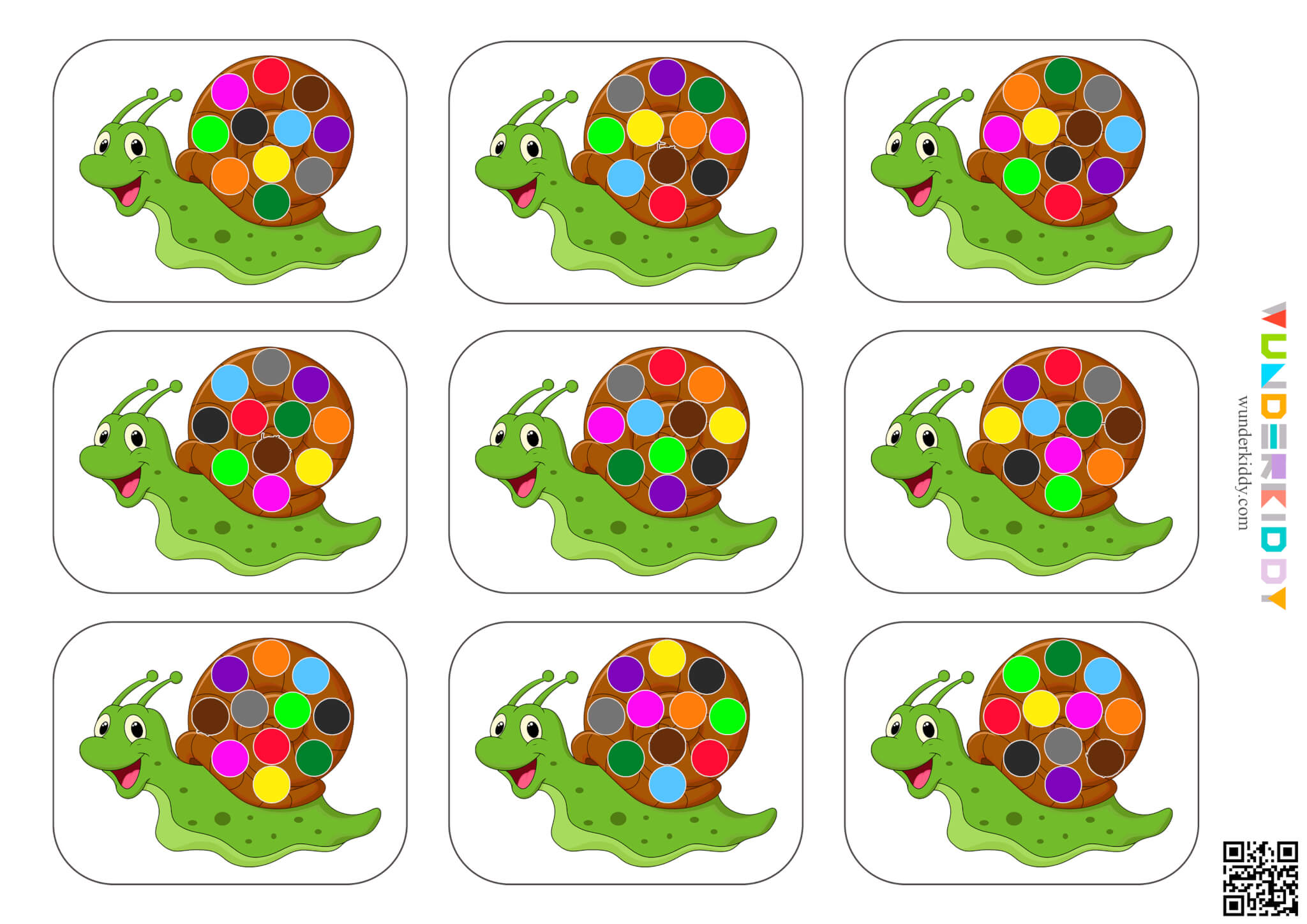Snail Pattern Activity for Kids - Image 5