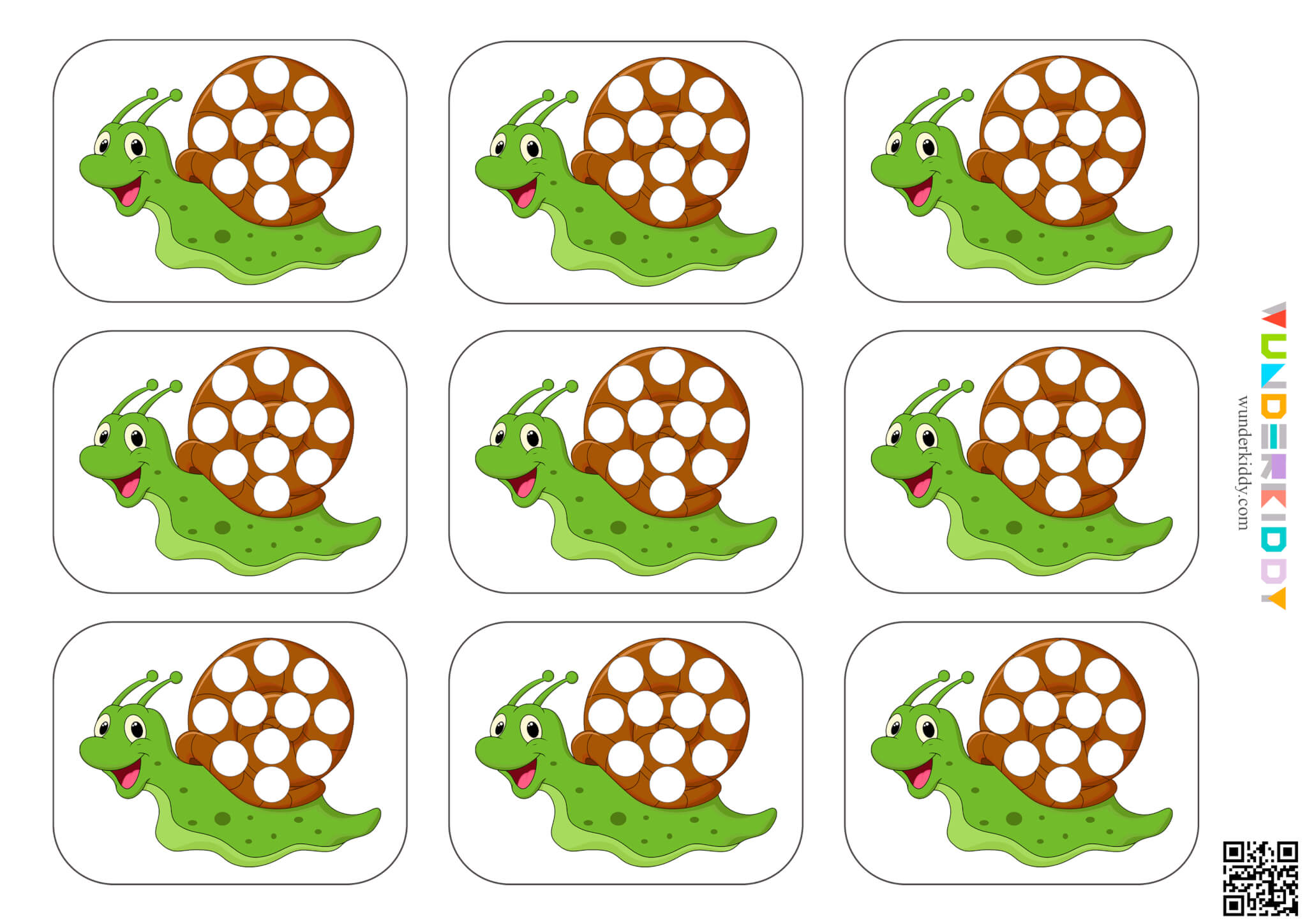 Snail Pattern Activity for Kids - Image 6