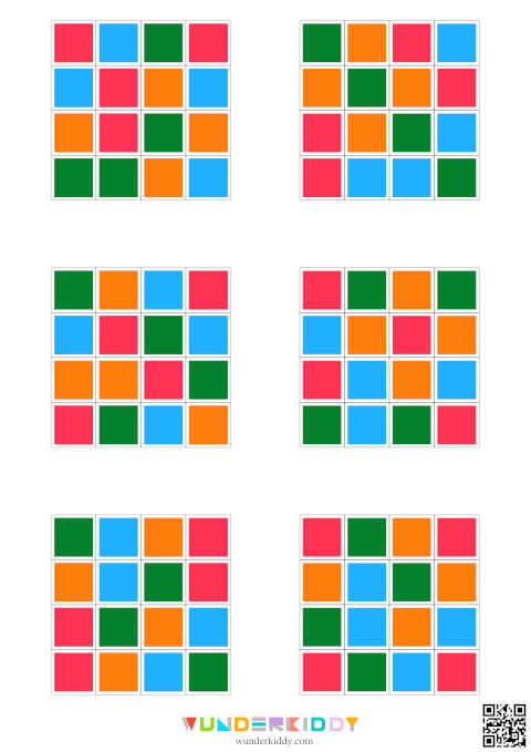 Підбери за кольором «Кольорові квадрати» - Зображення 4