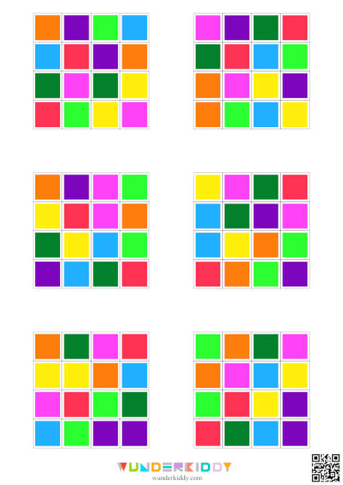 Підбери за кольором «Кольорові квадрати» - Зображення 6
