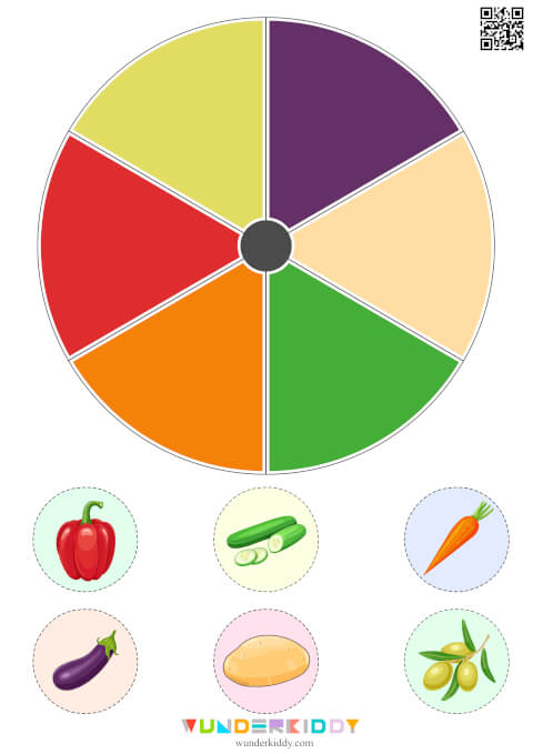 Pick the Color Vegetables Matching Activity - Image 2