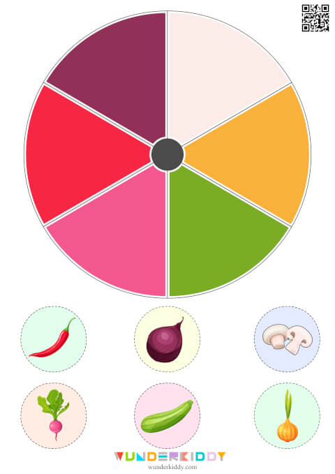 Pick the Color Vegetables Matching Activity - Image 4