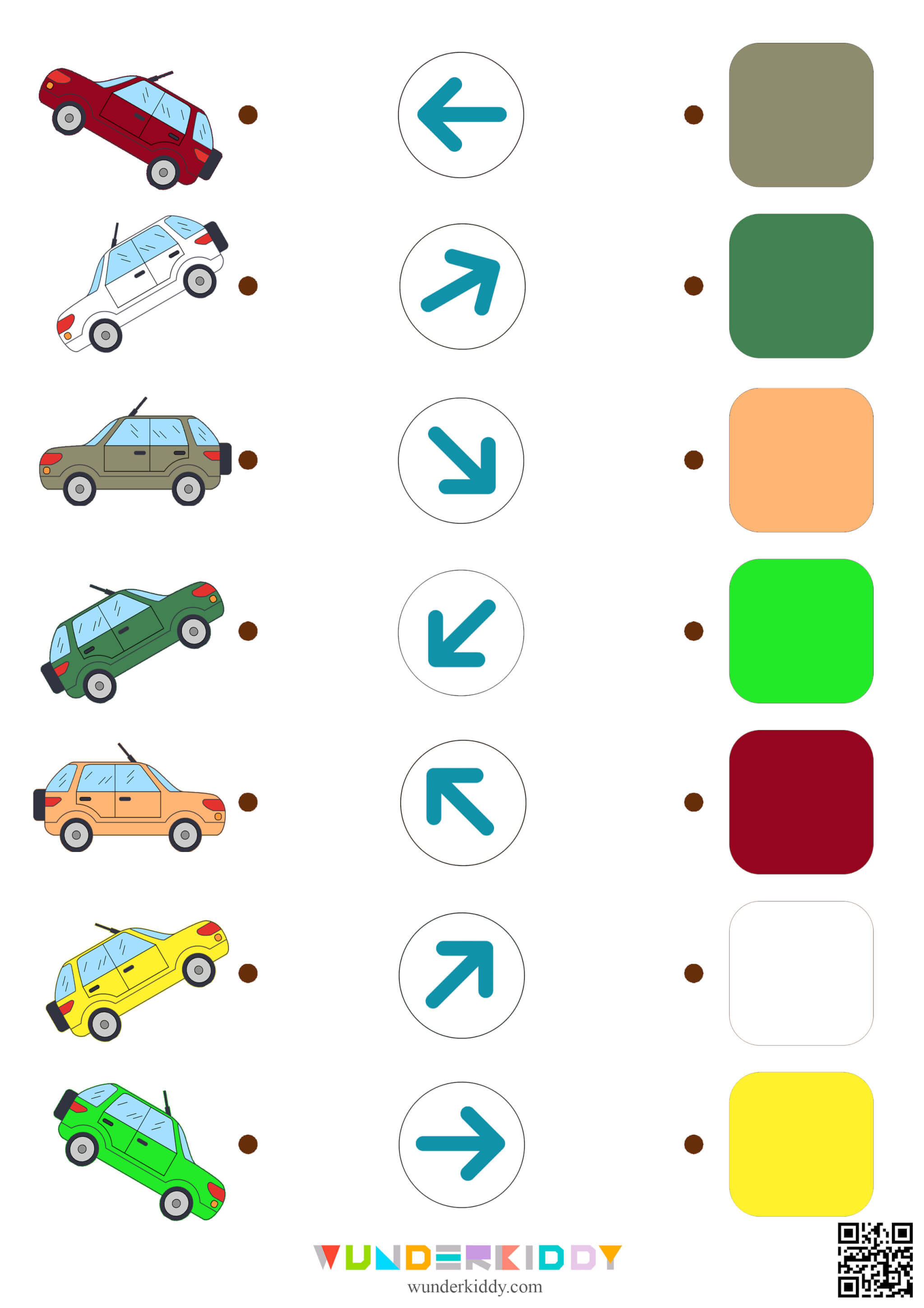 Car Directional Worksheets - Image 4