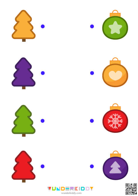 Activity sheet «Colorful Christmas Trees» - Image 2
