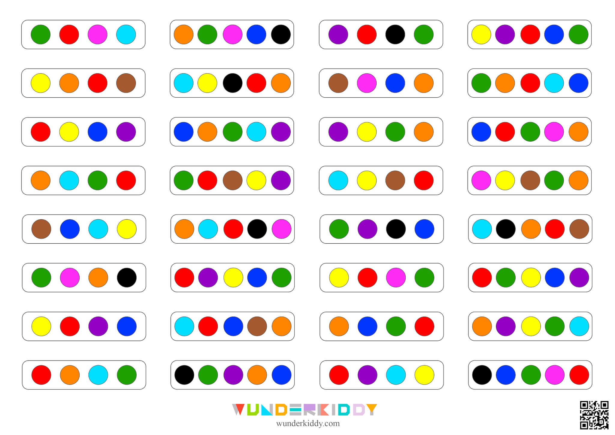 Activity sheet «Colorful circles» - Image 2