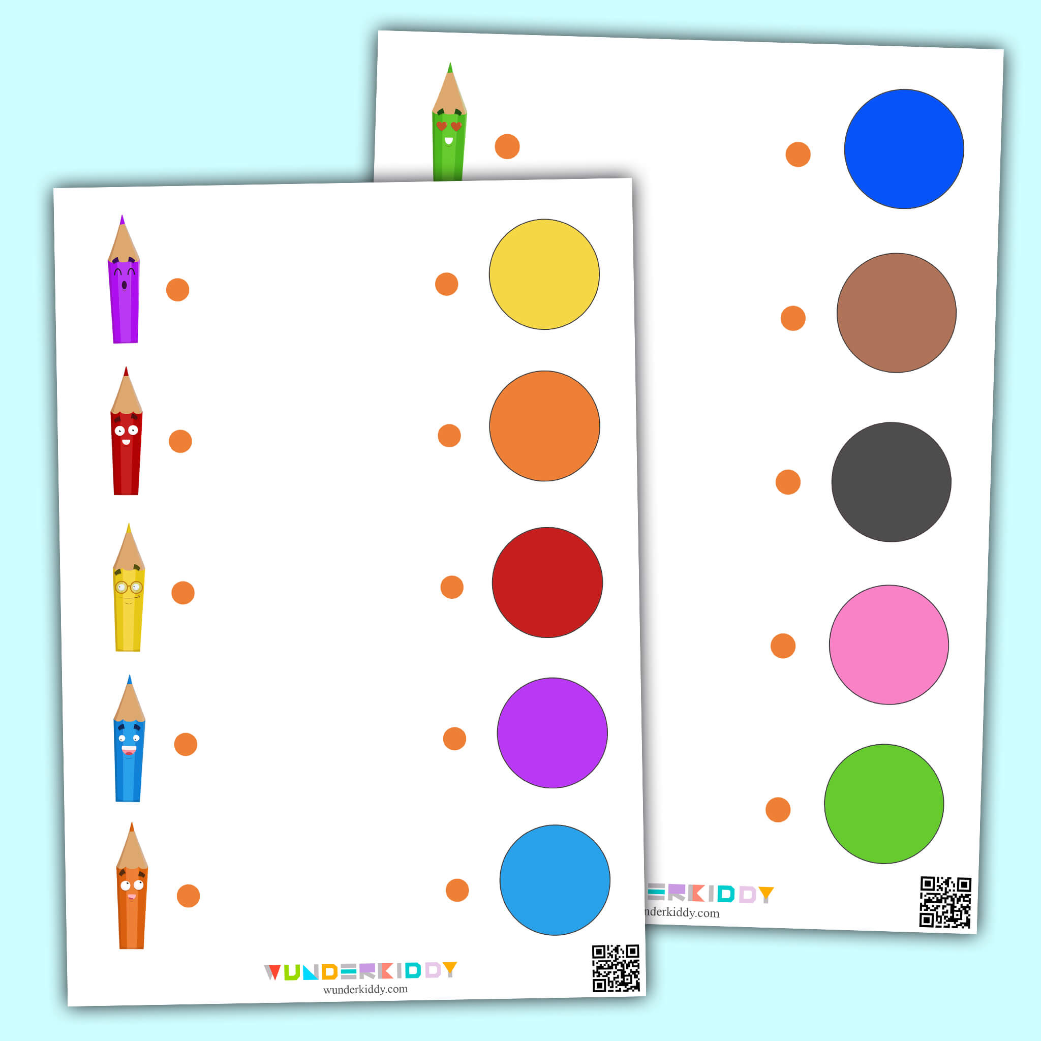 Pencil Color Match Worksheet