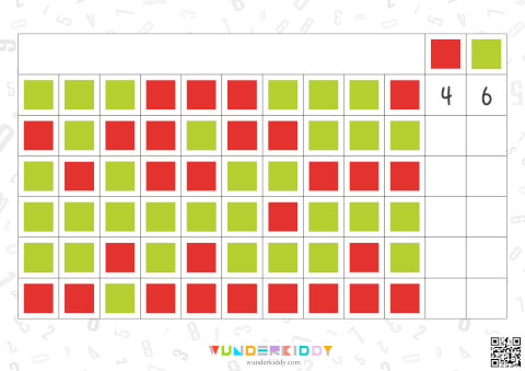 Jeu mathématique pour la maternelle – Carrés colorés - Image 4