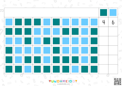 Jeu mathématique pour la maternelle – Carrés colorés - Image 7