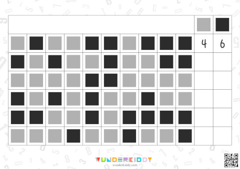 Jeu mathématique pour la maternelle – Carrés colorés - Image 8