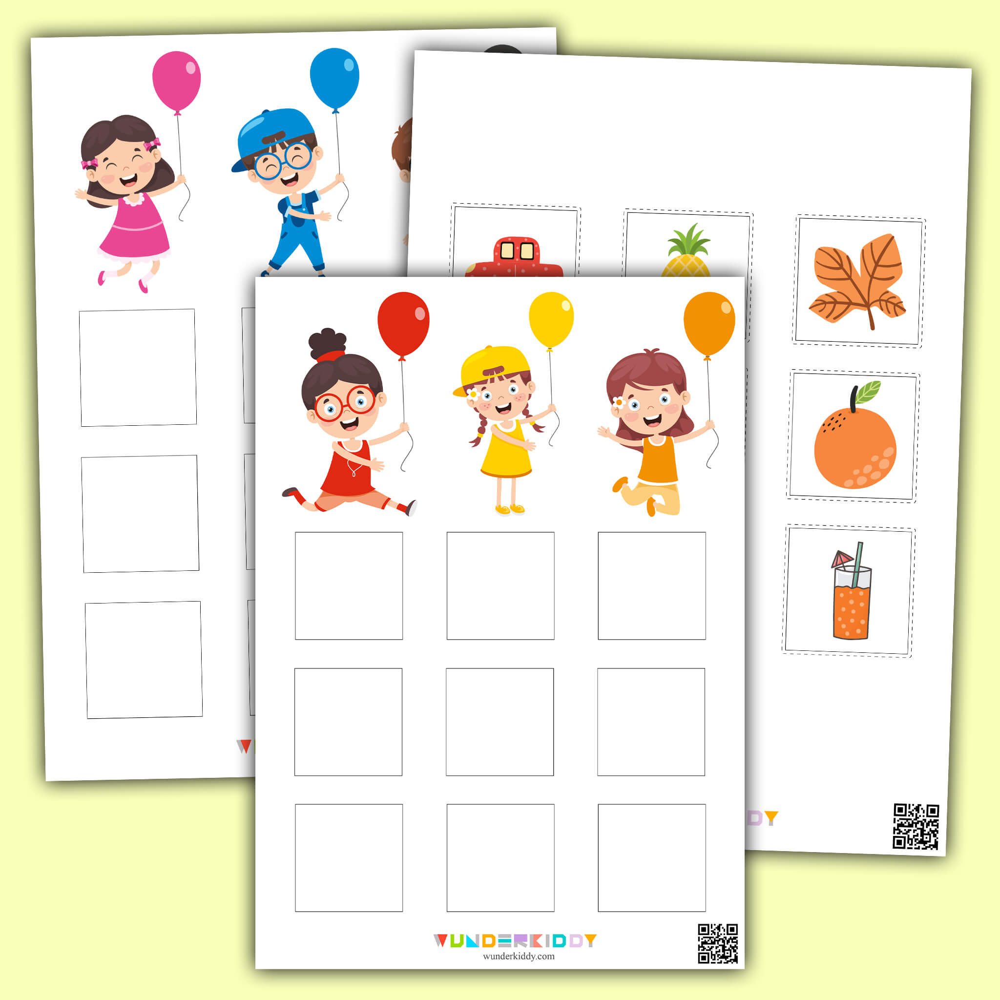 Color Matching Worksheets for Kindergarten