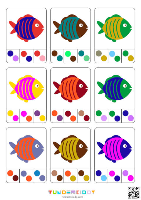 Zweifarbige Fische zuordnen - Bild 4