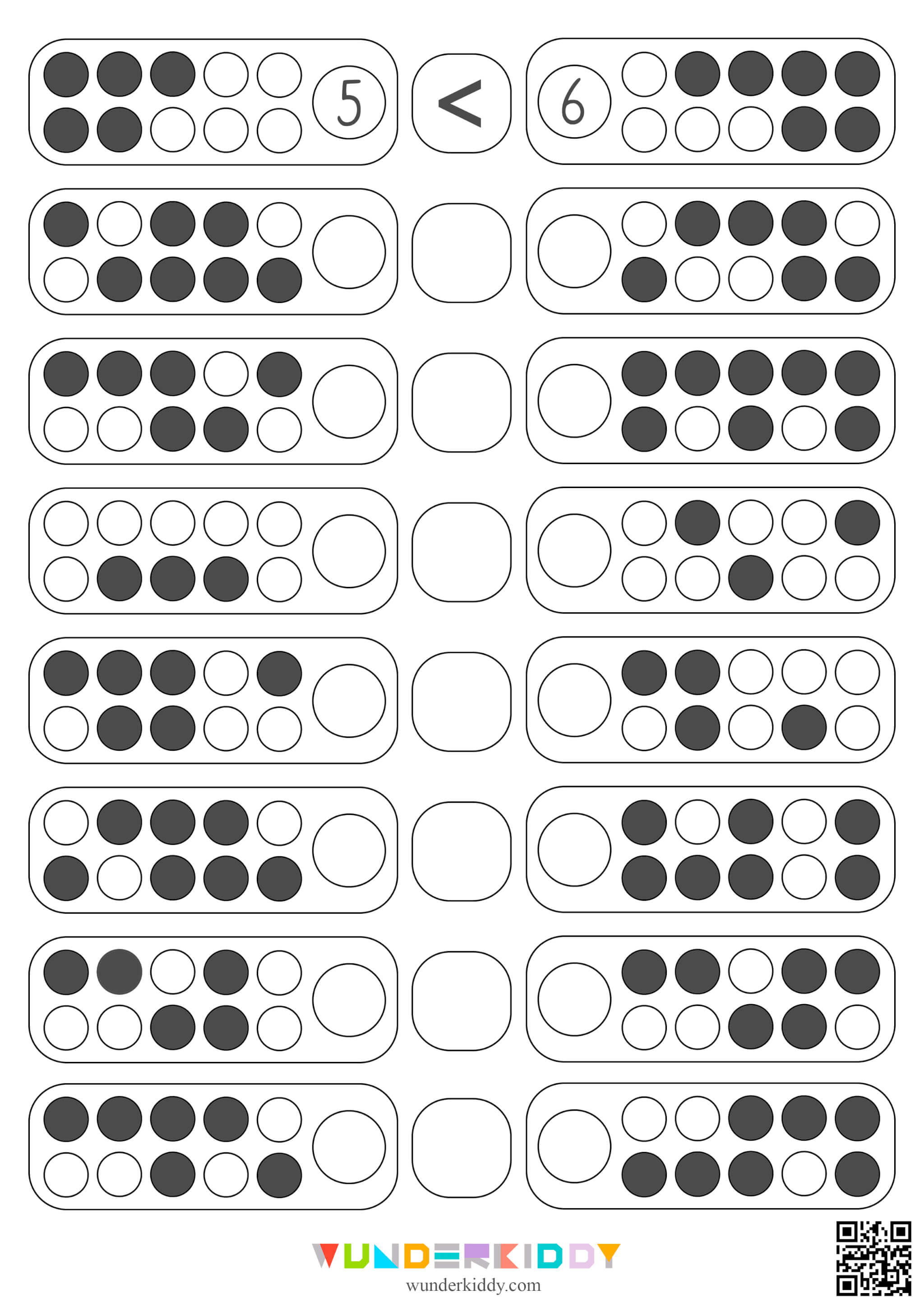 Compare Numbers Preschool Math Activity - Image 3