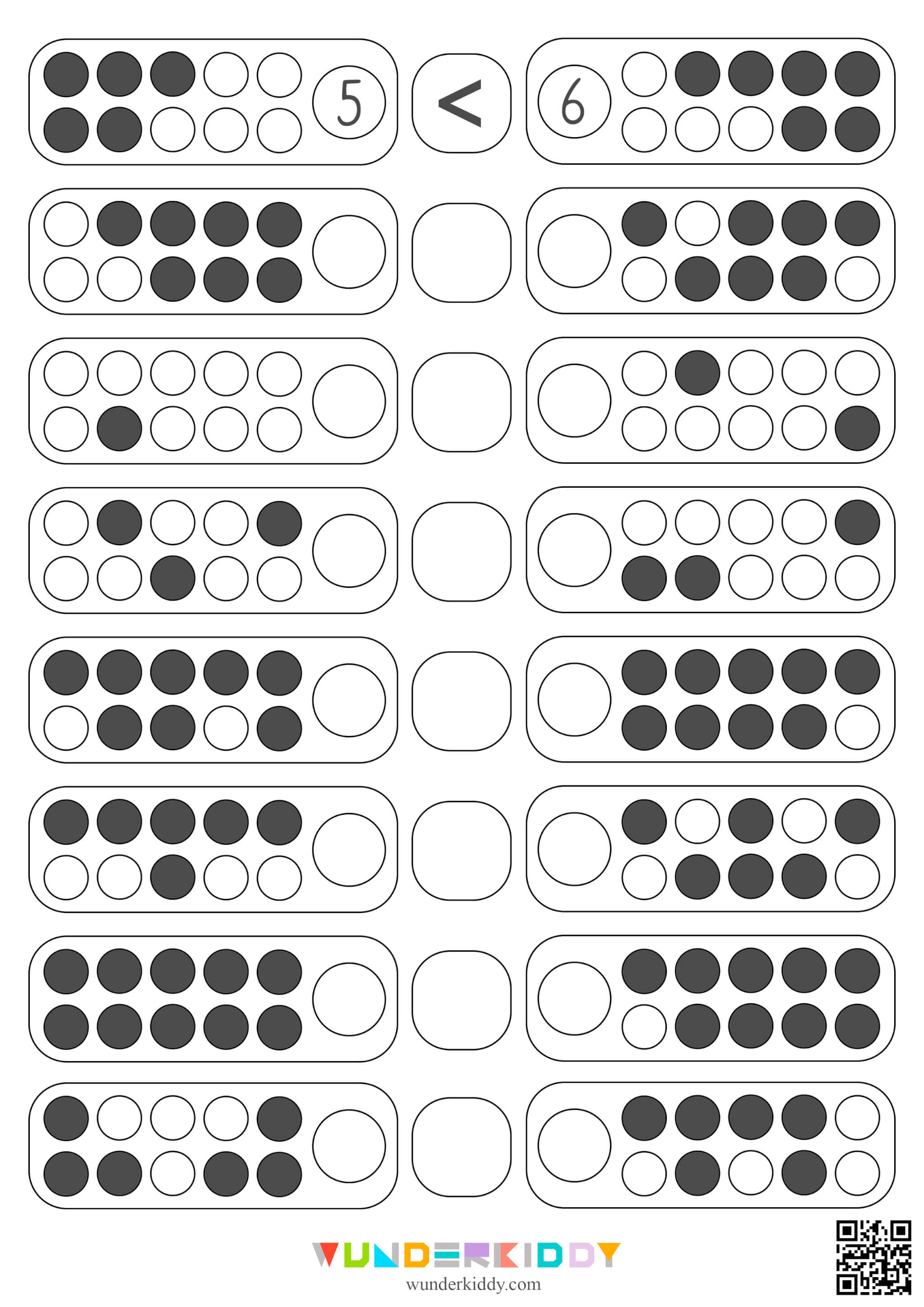 Compare Numbers Preschool Math Activity - Image 4