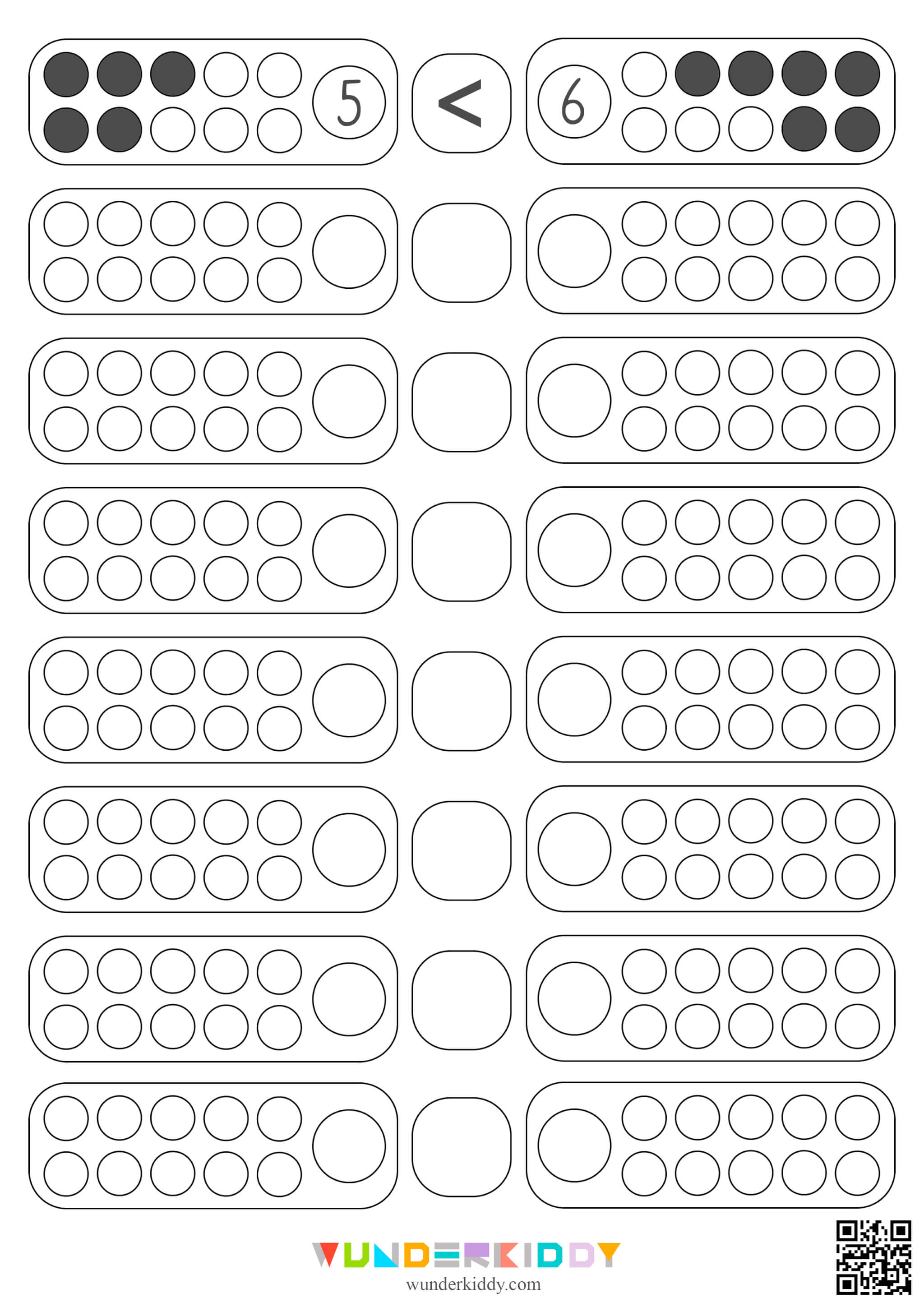 Compare Numbers Preschool Math Activity - Image 6