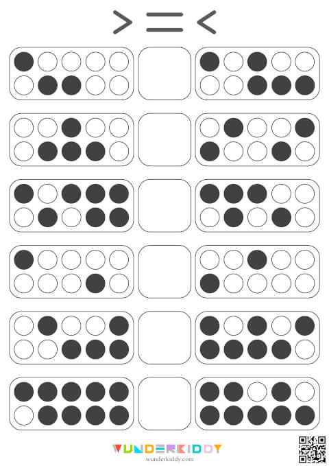 Рабочие листы «Посчитай и сравни» для детей - Изображение 5