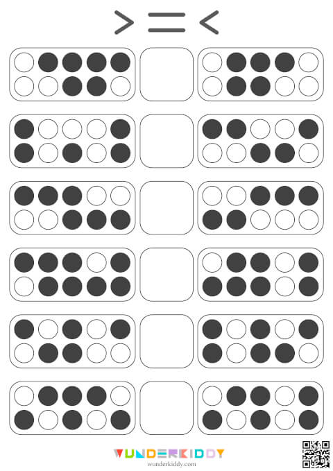 Рабочие листы «Посчитай и сравни» для детей - Изображение 6
