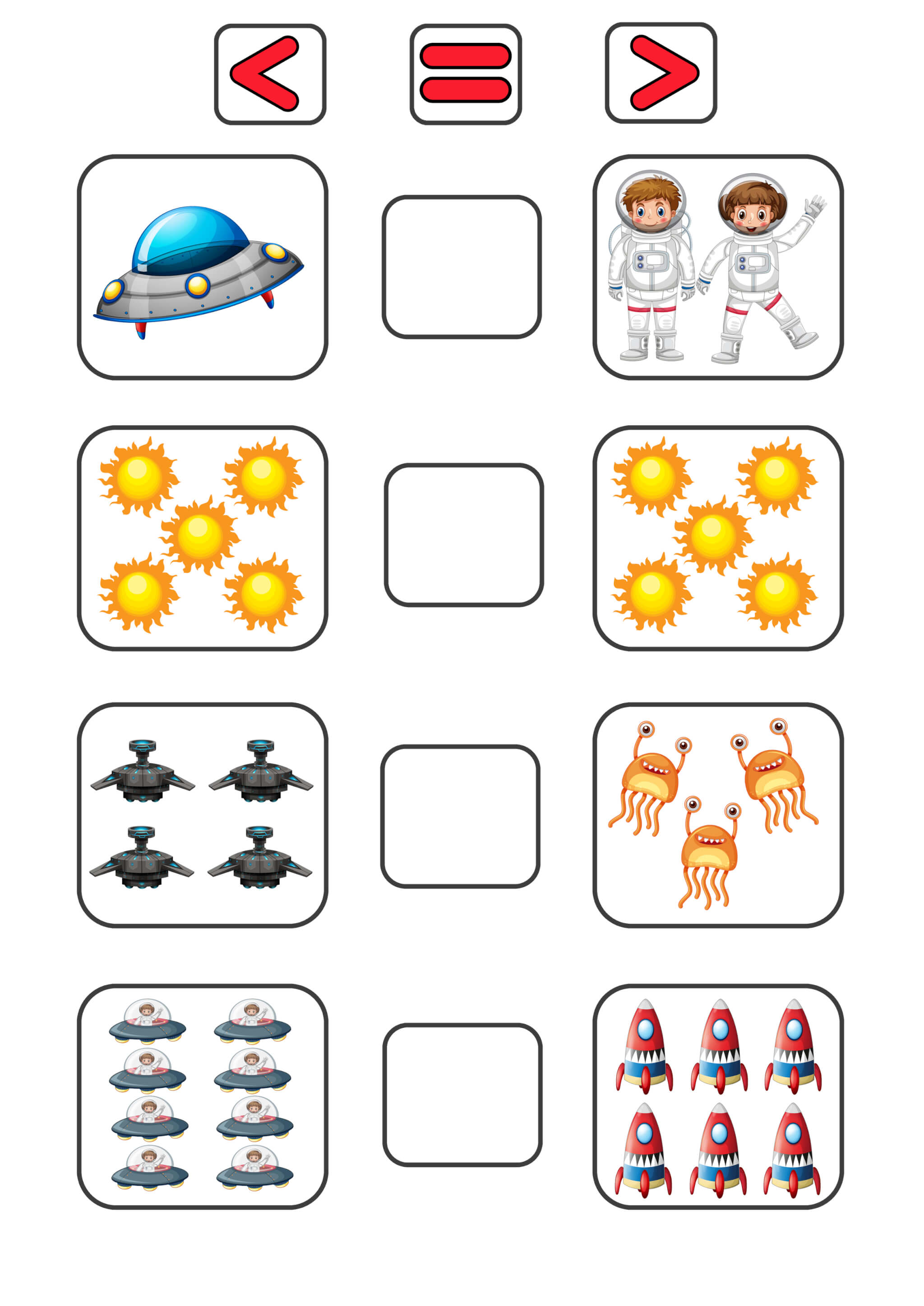 Activity sheet «Space objects»