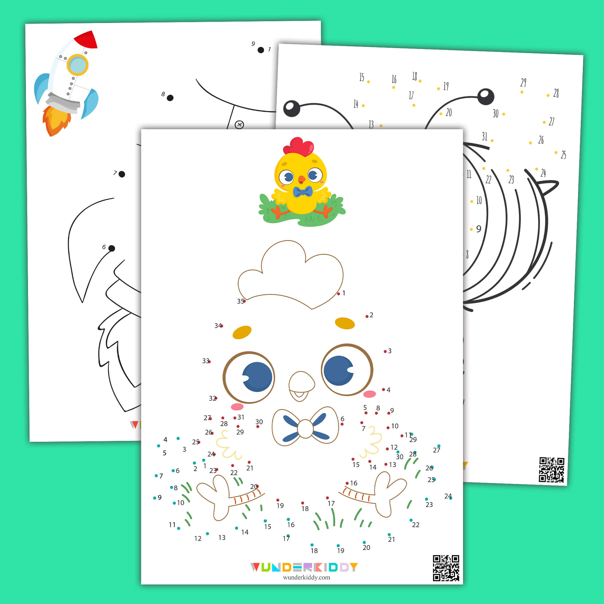 Printable Connect The Dots Math Worksheet For Kindergarten
