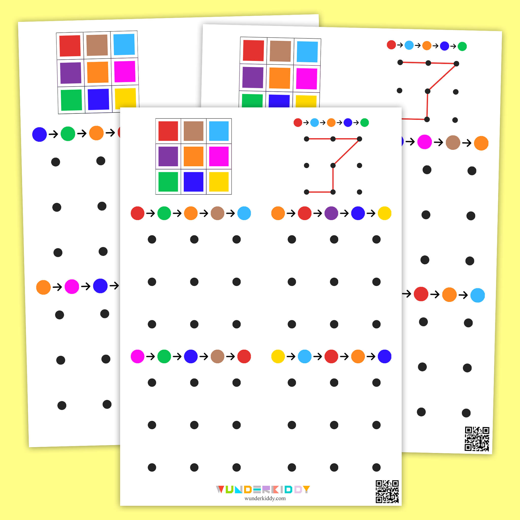 Memory Dot Worksheets