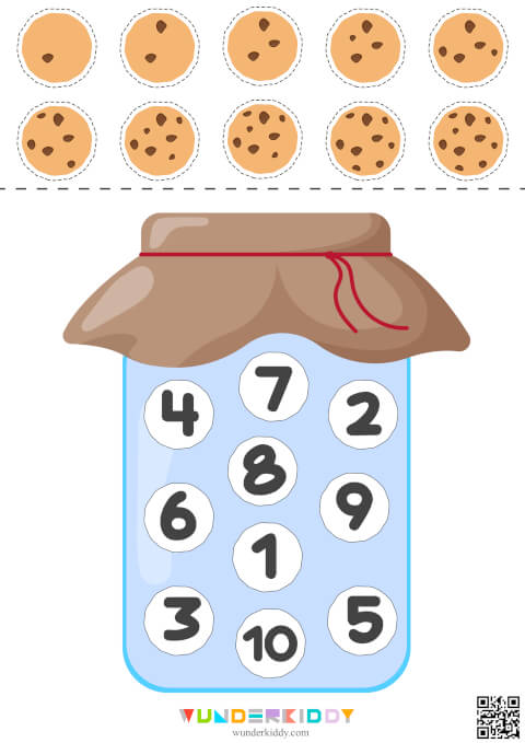 Math worksheet «Cookie Jar» - Image 2