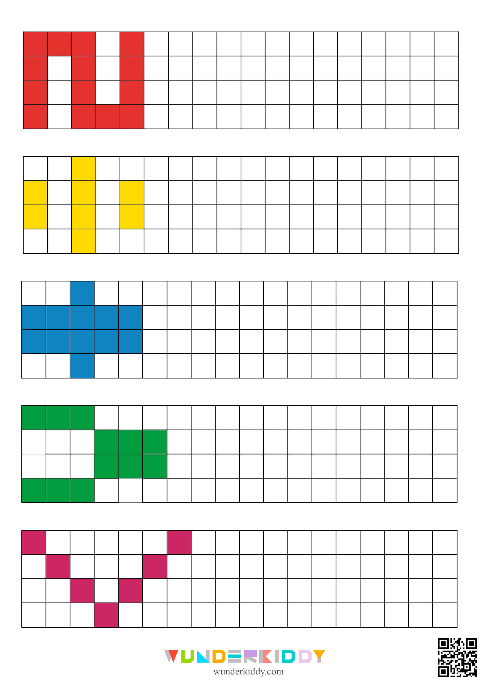 Copying Patterns Worksheets - Image 2